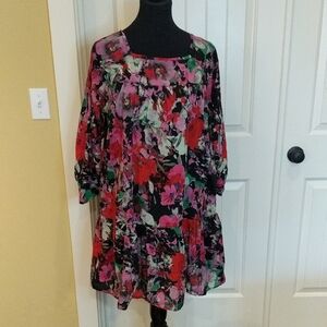 New York &.CO Floral Multicolor Cotton Dress